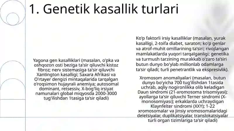 Gen kasalliklari 3