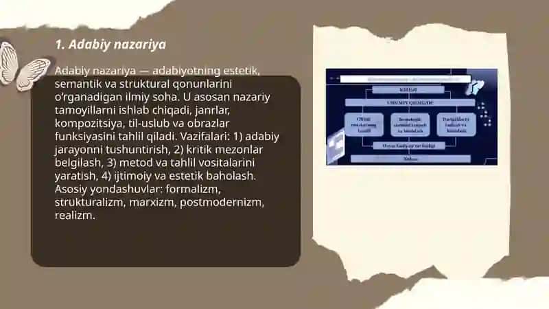 Adabiyotshunoslikning tarkibiy qismlari 3