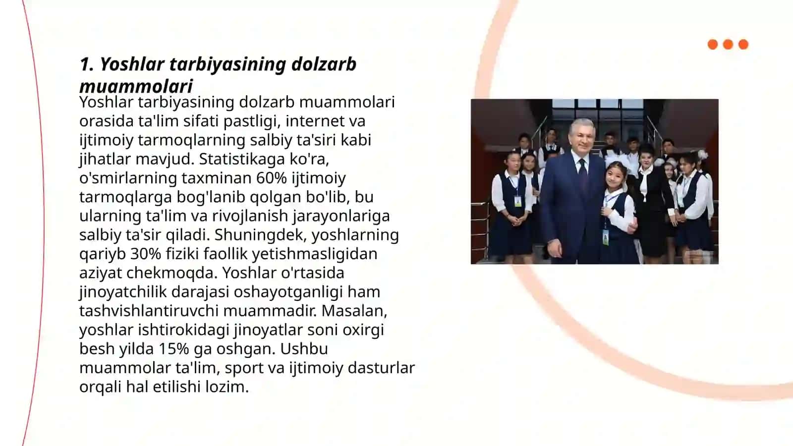 Yoshlar tarbiyasining dolzarb muammolari 3