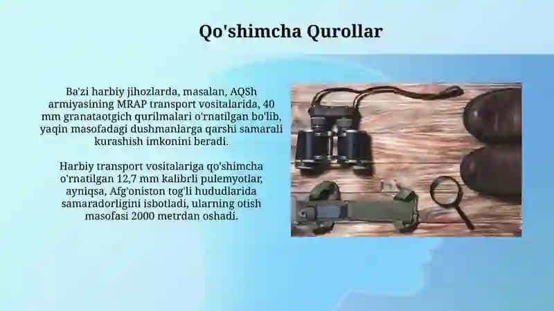 Harbiy avtomobillarning qoʻshimcha jihozlari 3