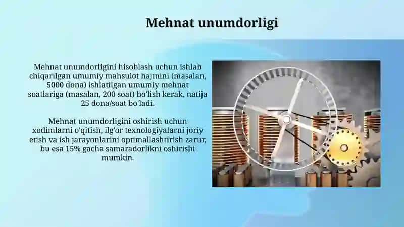 Mehnat unumdorligi 3