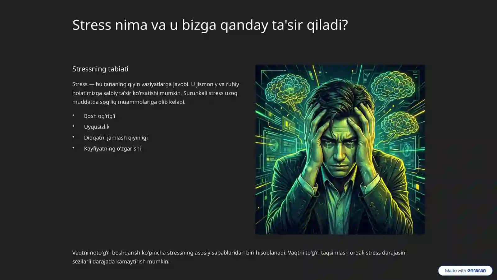 Vaqtni Boshqarish va Stressni Kamaytirish: Samarali Usullar 3