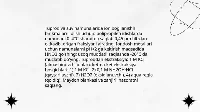 Ion bog'lanishli birikmalarni tozalash 3