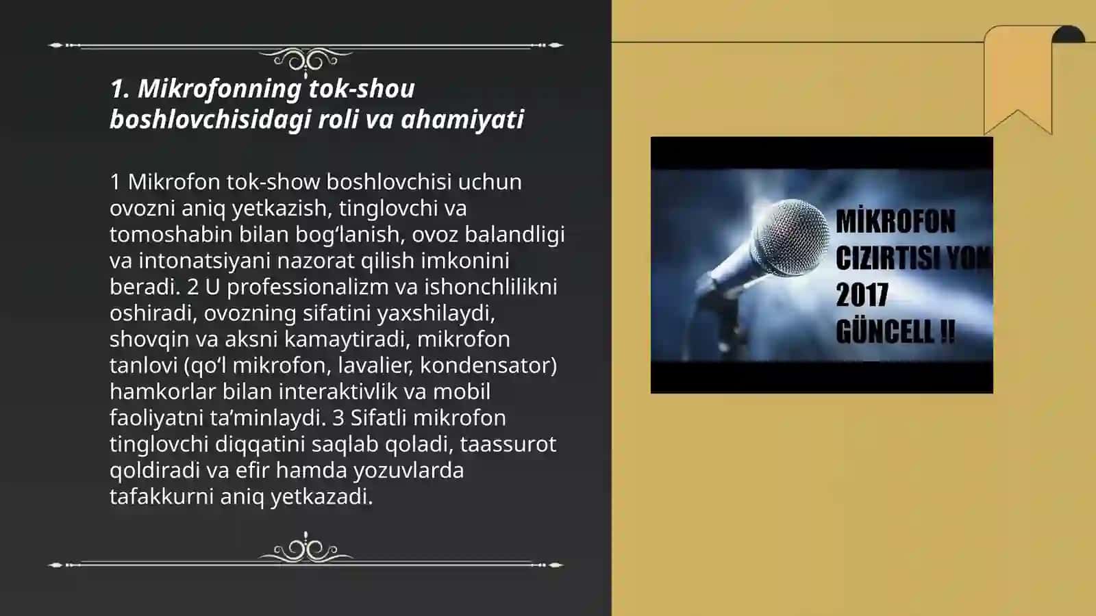 11-Mikrofon tok-shou boshlovchisining asosiy quroli sifatida 3