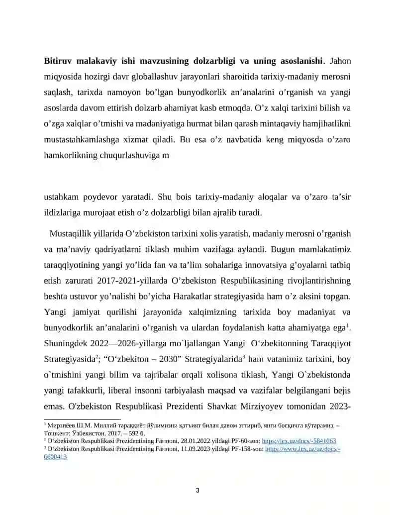 Amir Temurning Jahon tarixida tutga o`rni -BMI 3