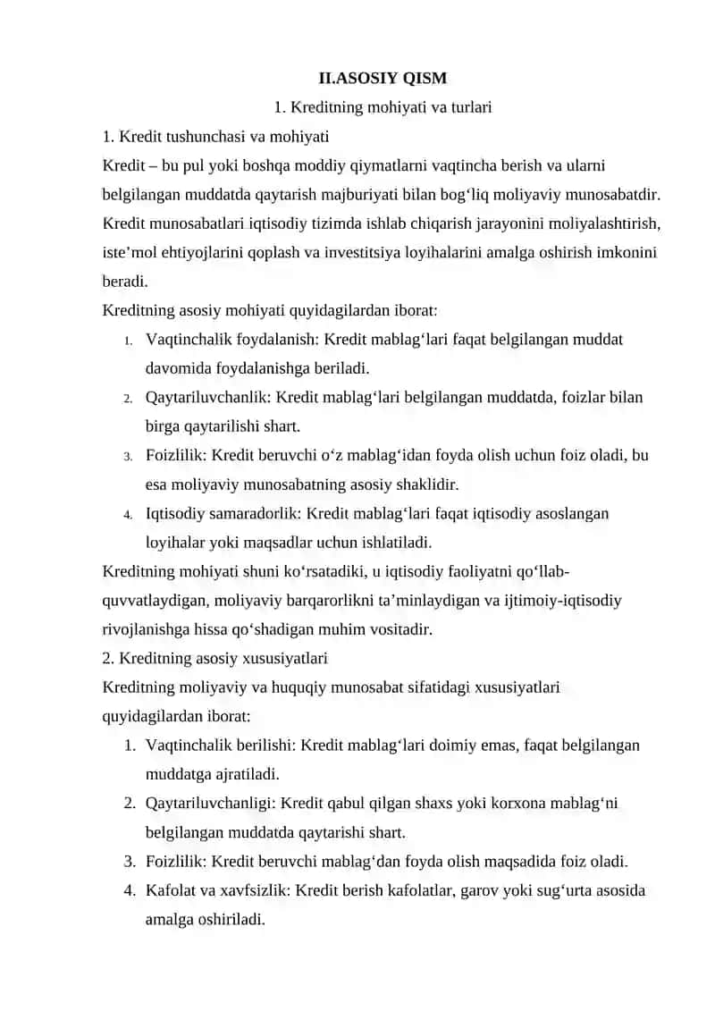 Kreditning Asosiy Tamoyillari 3