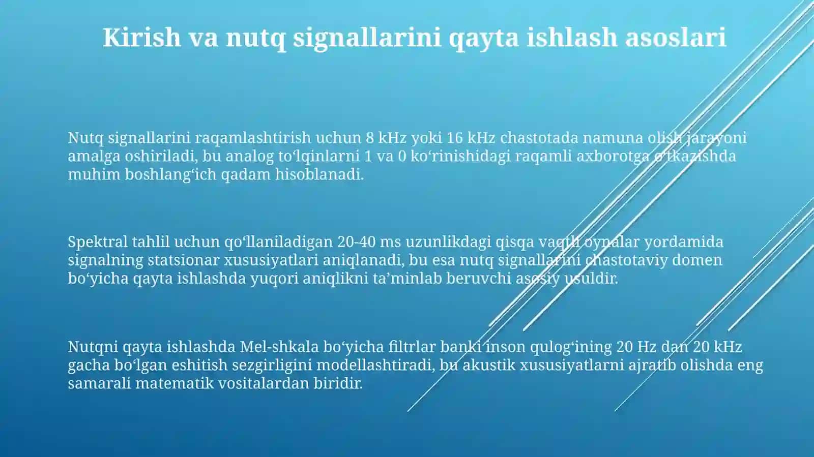RNNasosidanutqnimatngaaylantiruvchimodelyaratish(speech-to-text) 3