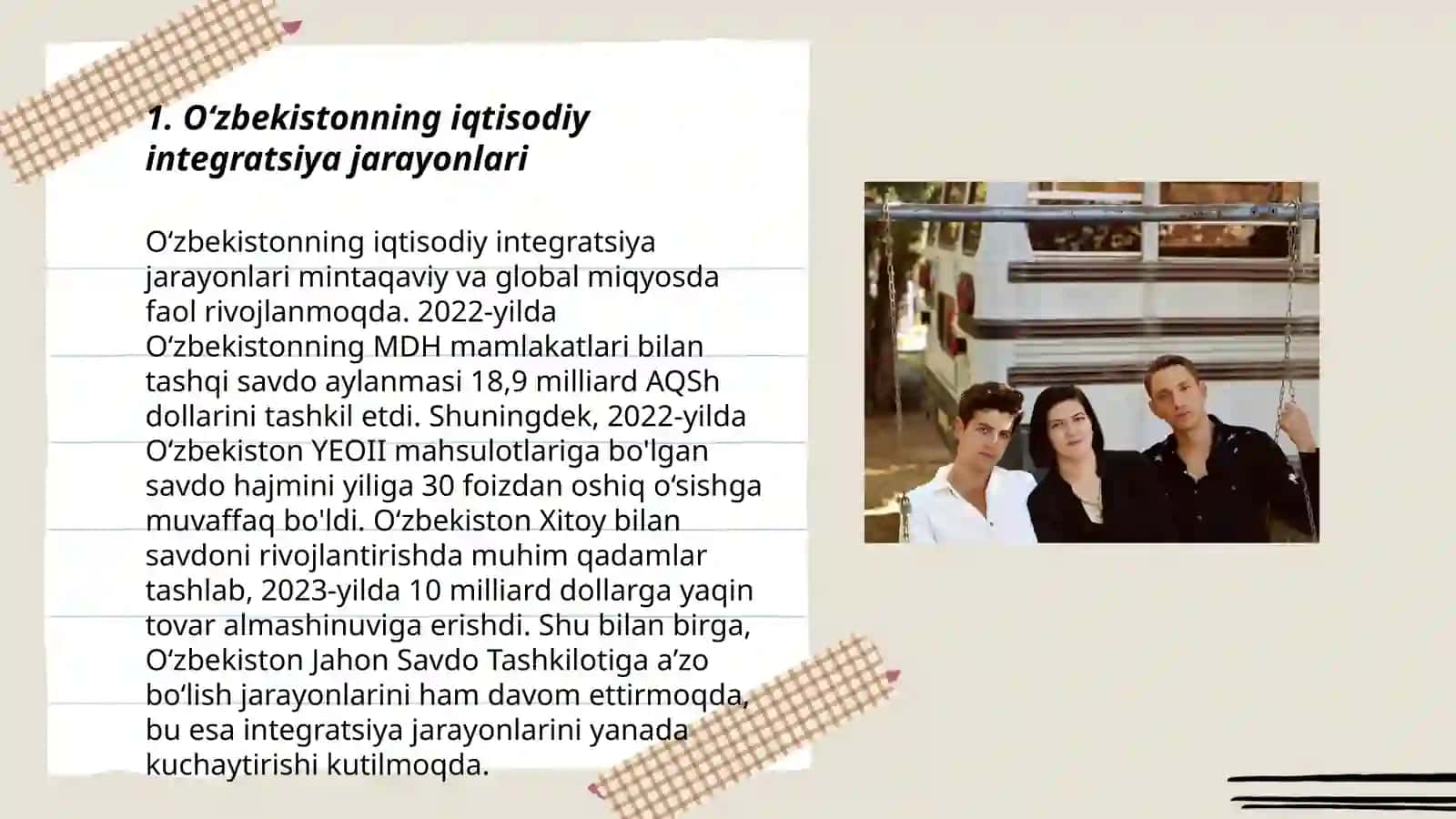 Oʻzbekistonning iqtisodiy integratsiya jarayonlari 3