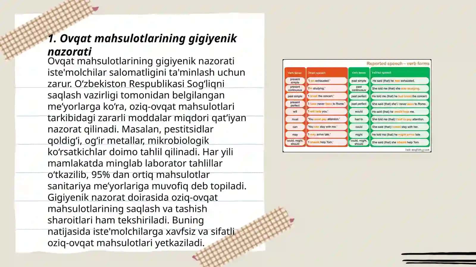Ovqat mahsulotlarining gigiyenik nazorati 3