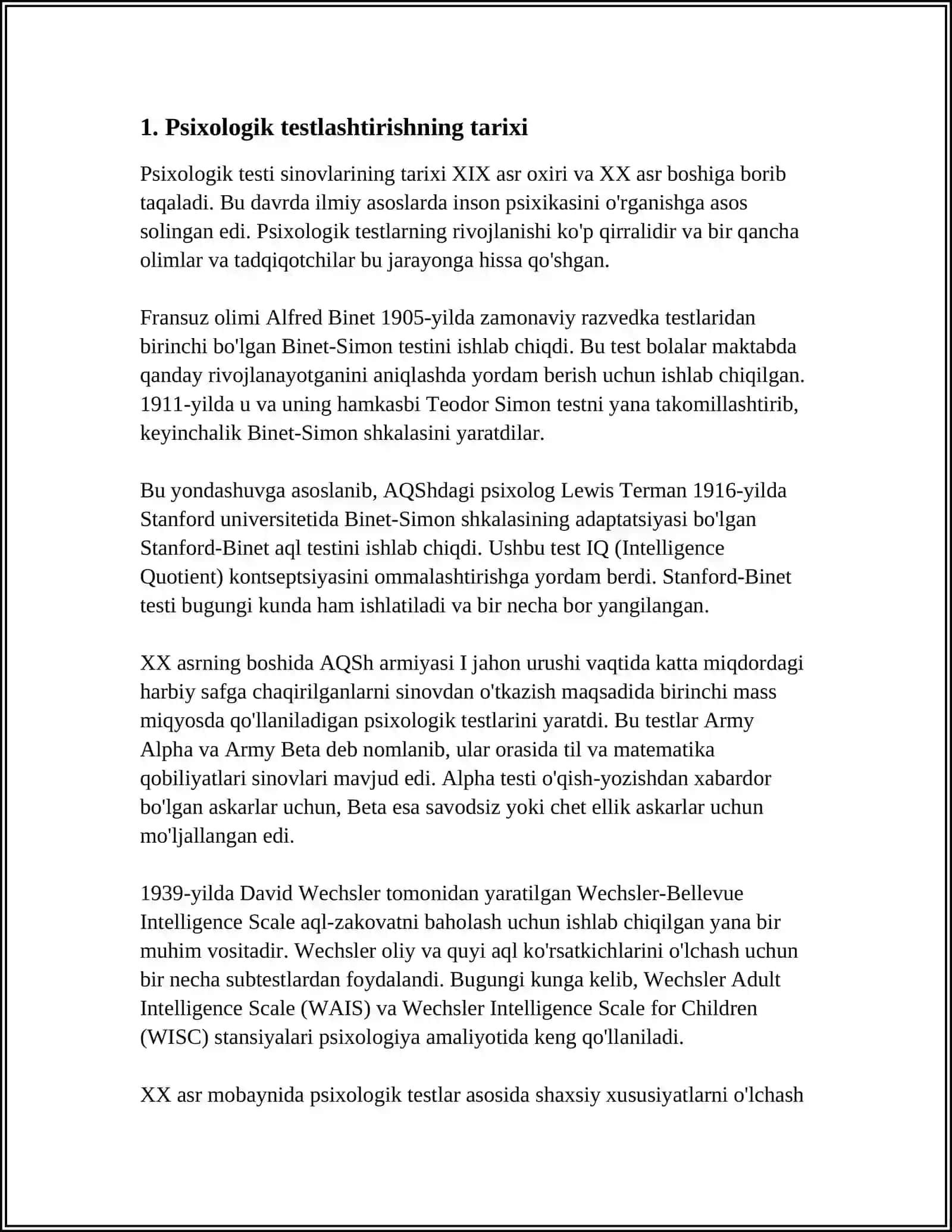 PSIXOLOGIK TESTLASHTIRISHNING ZAMONAVIY HOLATLARI 3