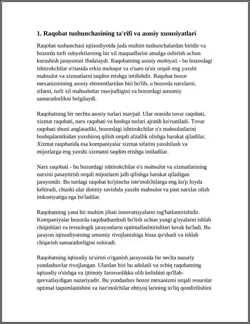 RAQOBAT TSHUNCHASI VA MOHIYATI 3