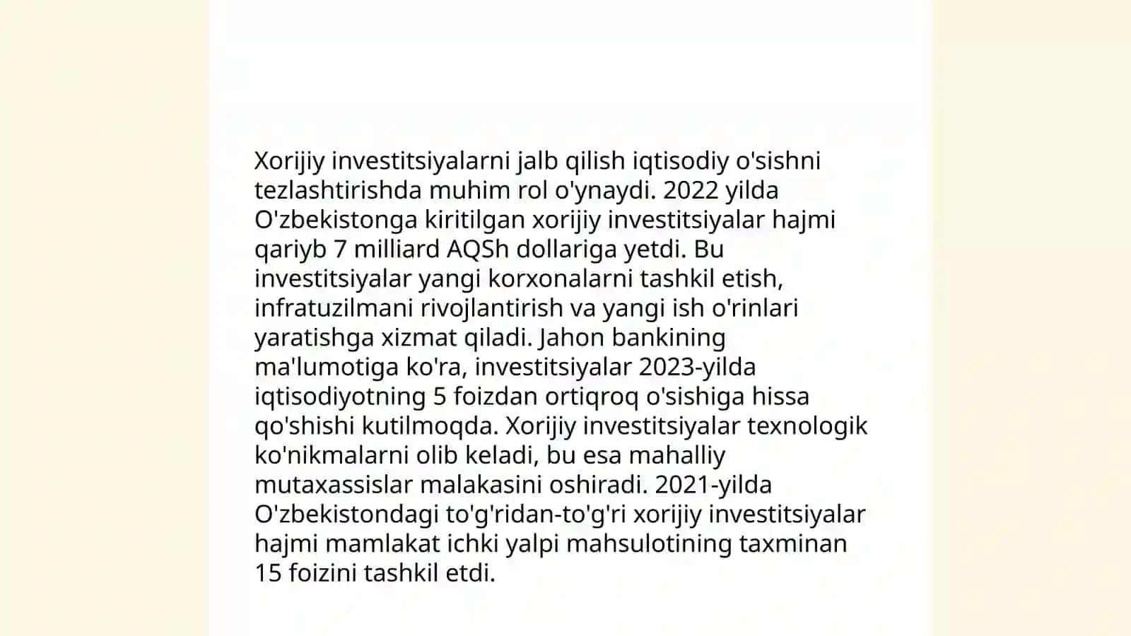 Xorijiy investitsiyalarga kirish 3