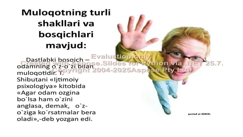 Muloqot psixologiyasi Muloqot to`g`risida umumiy tushuncha 3