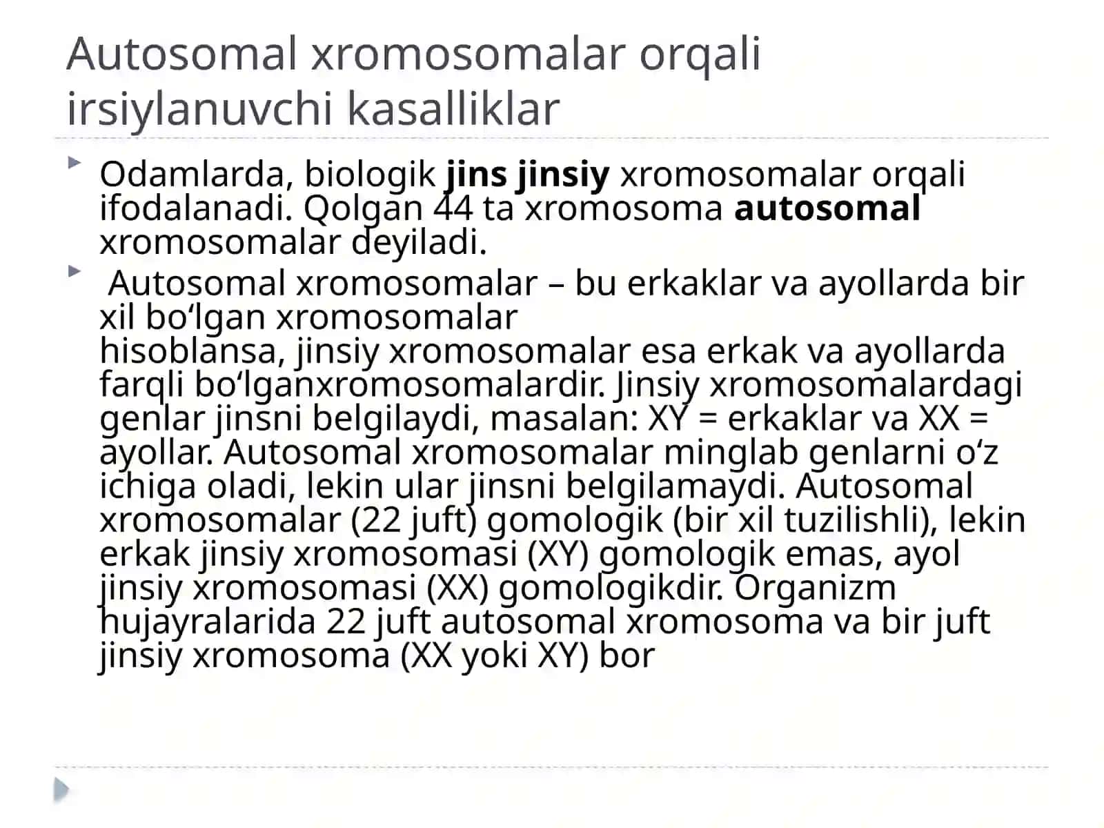 Mitoxondriya va xrmosomalik kasalliklar 3