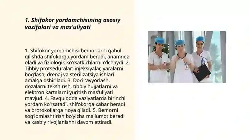 Shifokor yordamchisi Ergasheva Sevinch 3