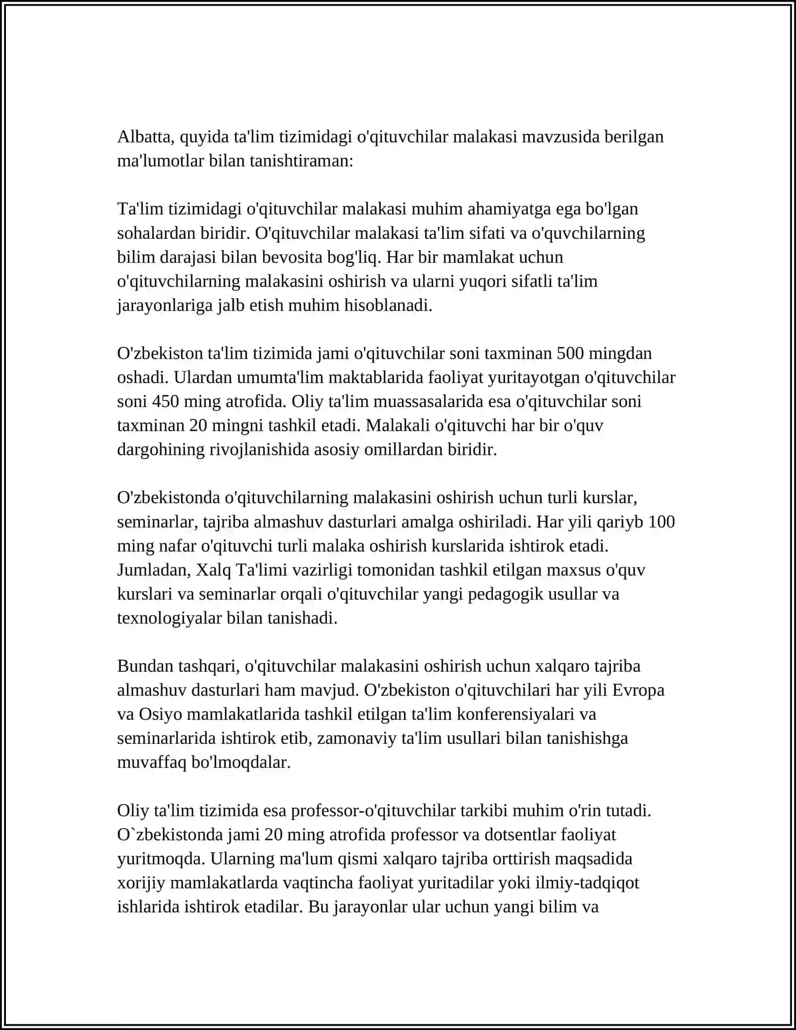 TA'LIM TIZIMIDA KADRLAR SIFATIGA E'TIBOR 3