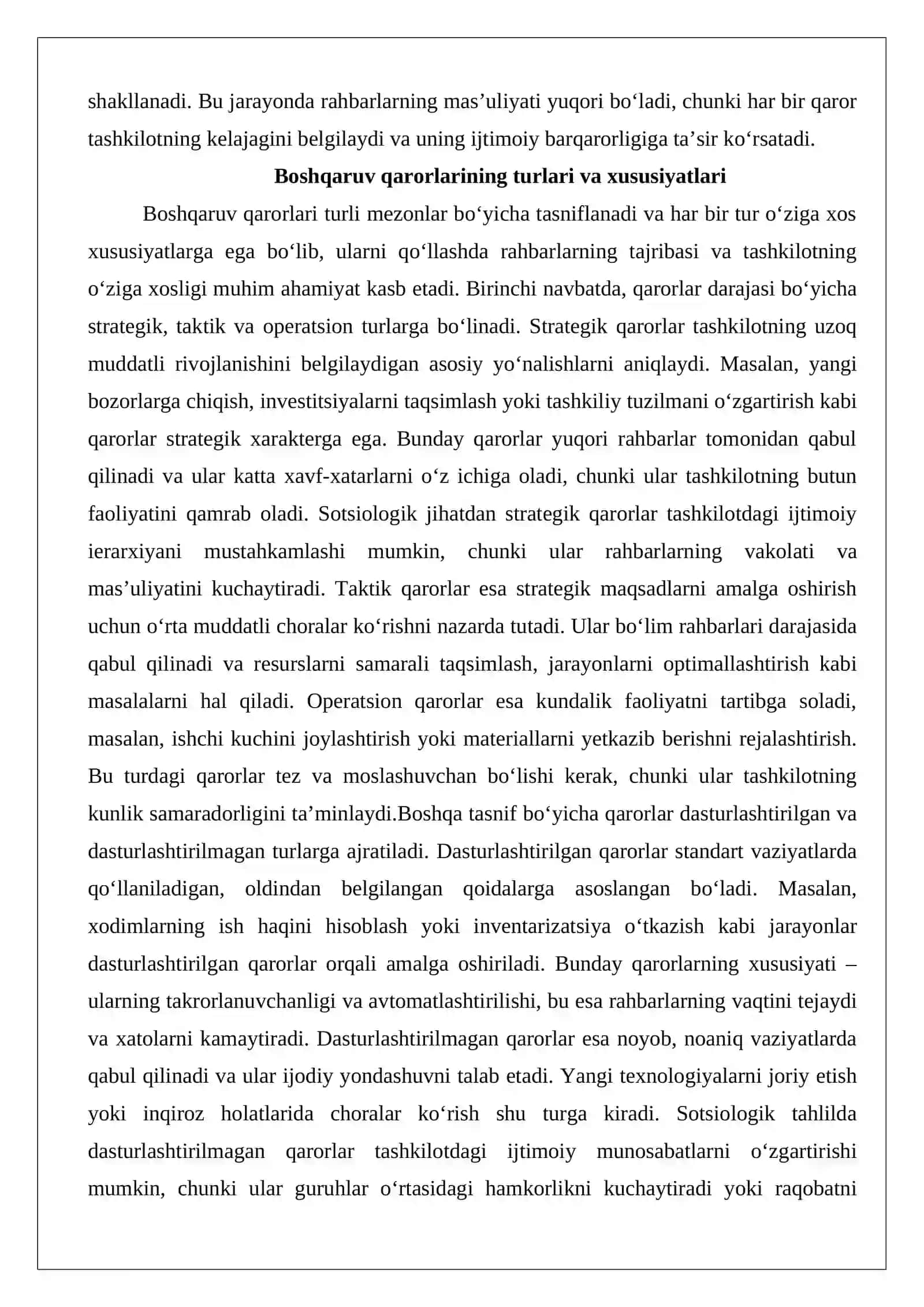 Boshqaruvda qarorlarni ishlab chiqish va tadbiq qilish usullari 3
