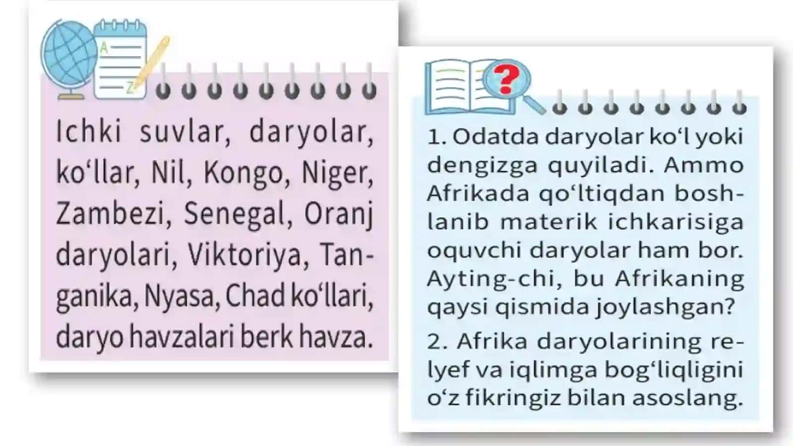 Afrika materigining ichki suvlari 3