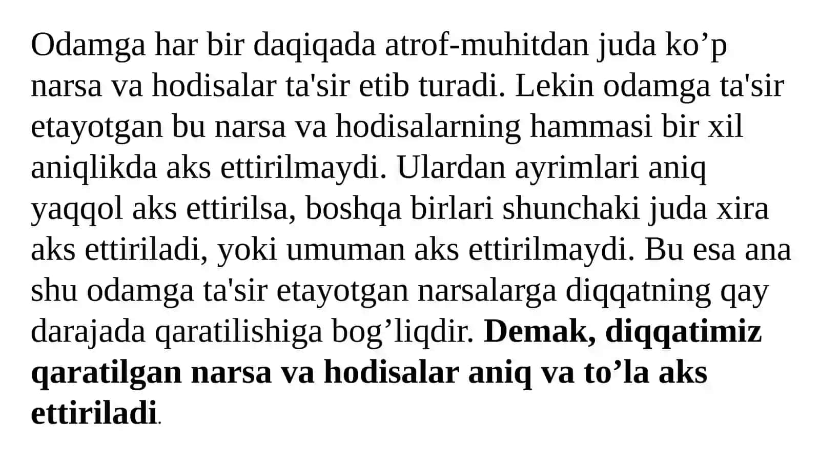 BILISH JARAYONLARI DIQQAT 3