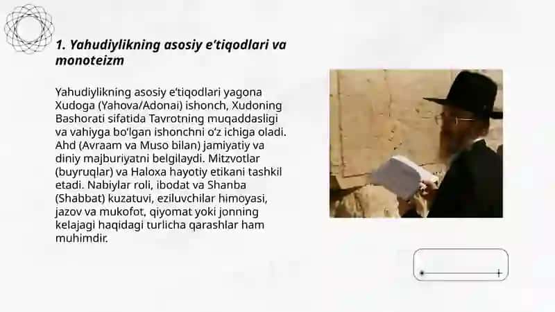Yahudiylik ta’limoti va muqaddas kitobi 3