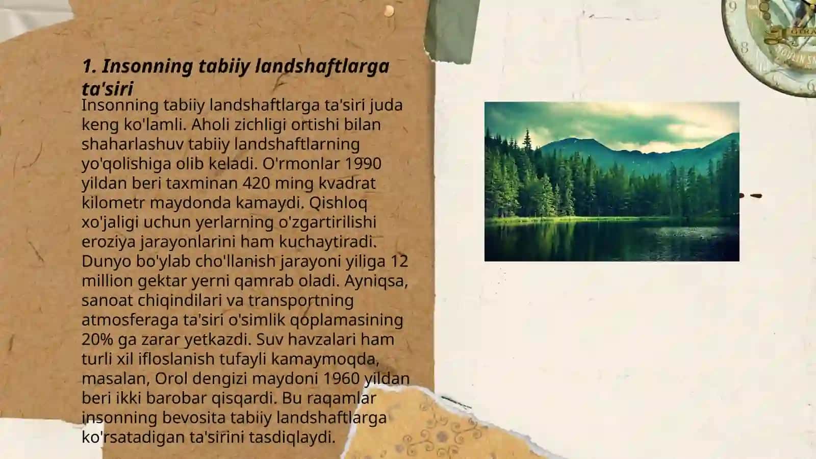 Inson va tabiiy landshaftlar 3