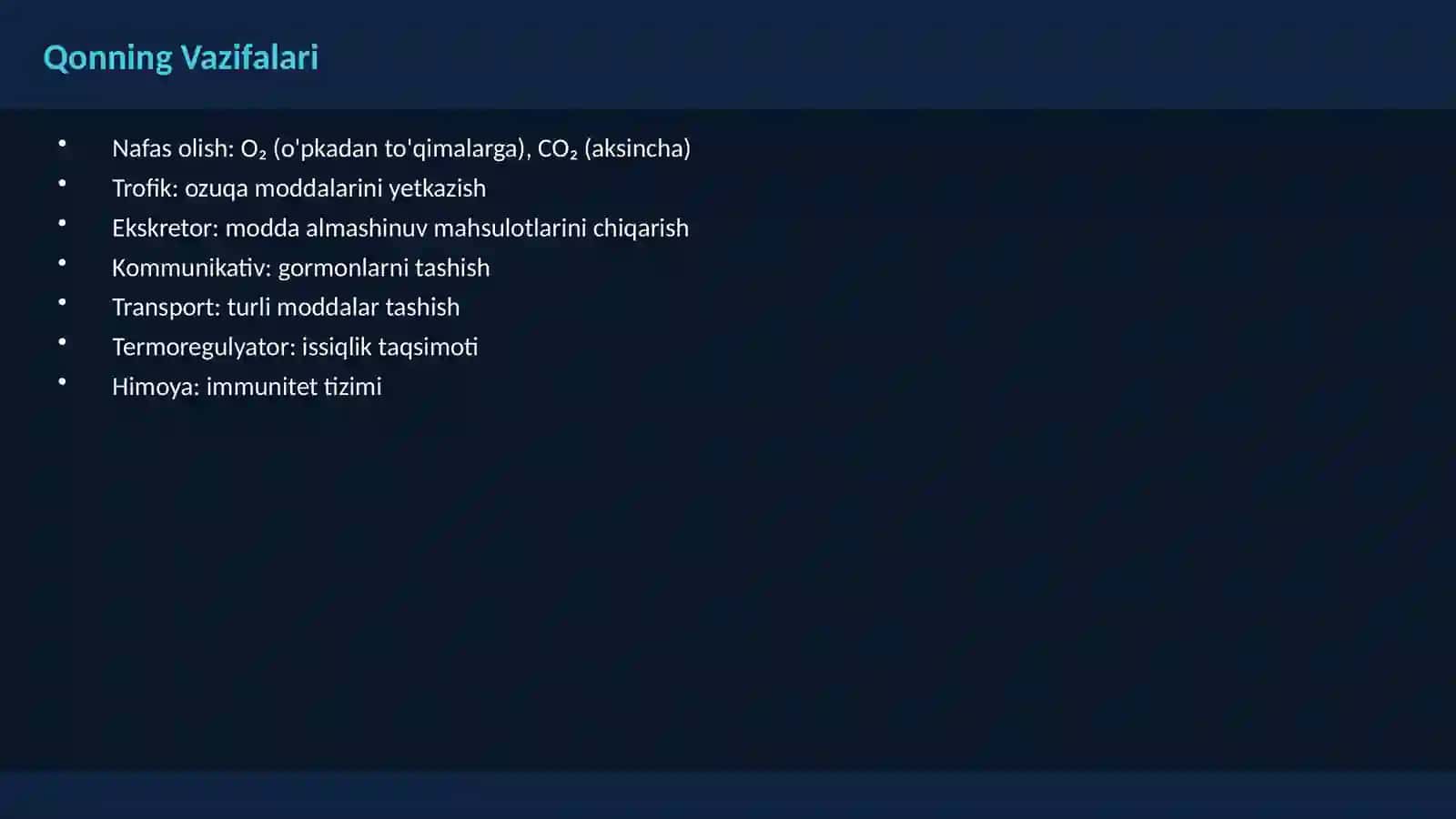 Qon Tarkibi Biokimyosi 3