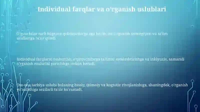 Tarbiya jarayonining psixologik asoslari 3