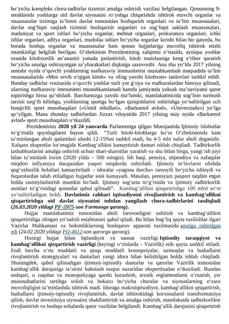 O’zbekiston Respublikasidagi ijtimoiy o’zgarishlar 3