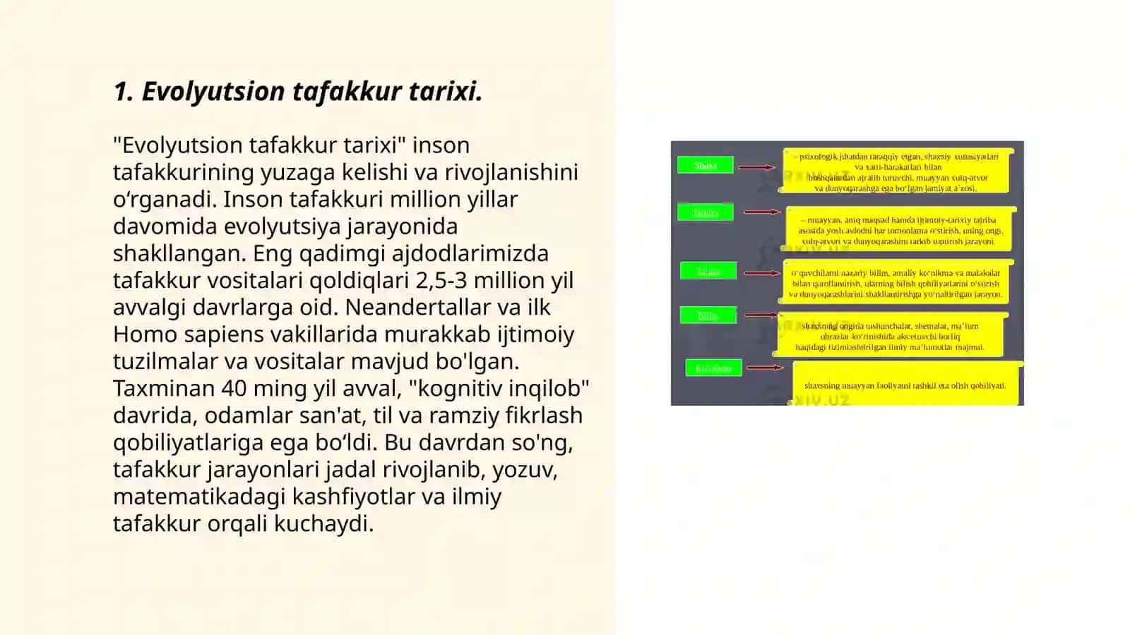 EVOLYUTSION G’OYALARNI RIVOJLANTIRISH TARIXI 3