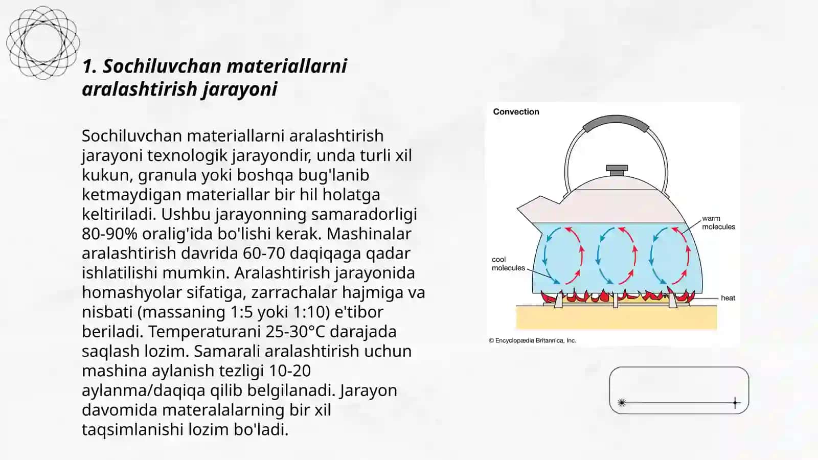 Sochiluvchan materiallarni aralashtirish 3