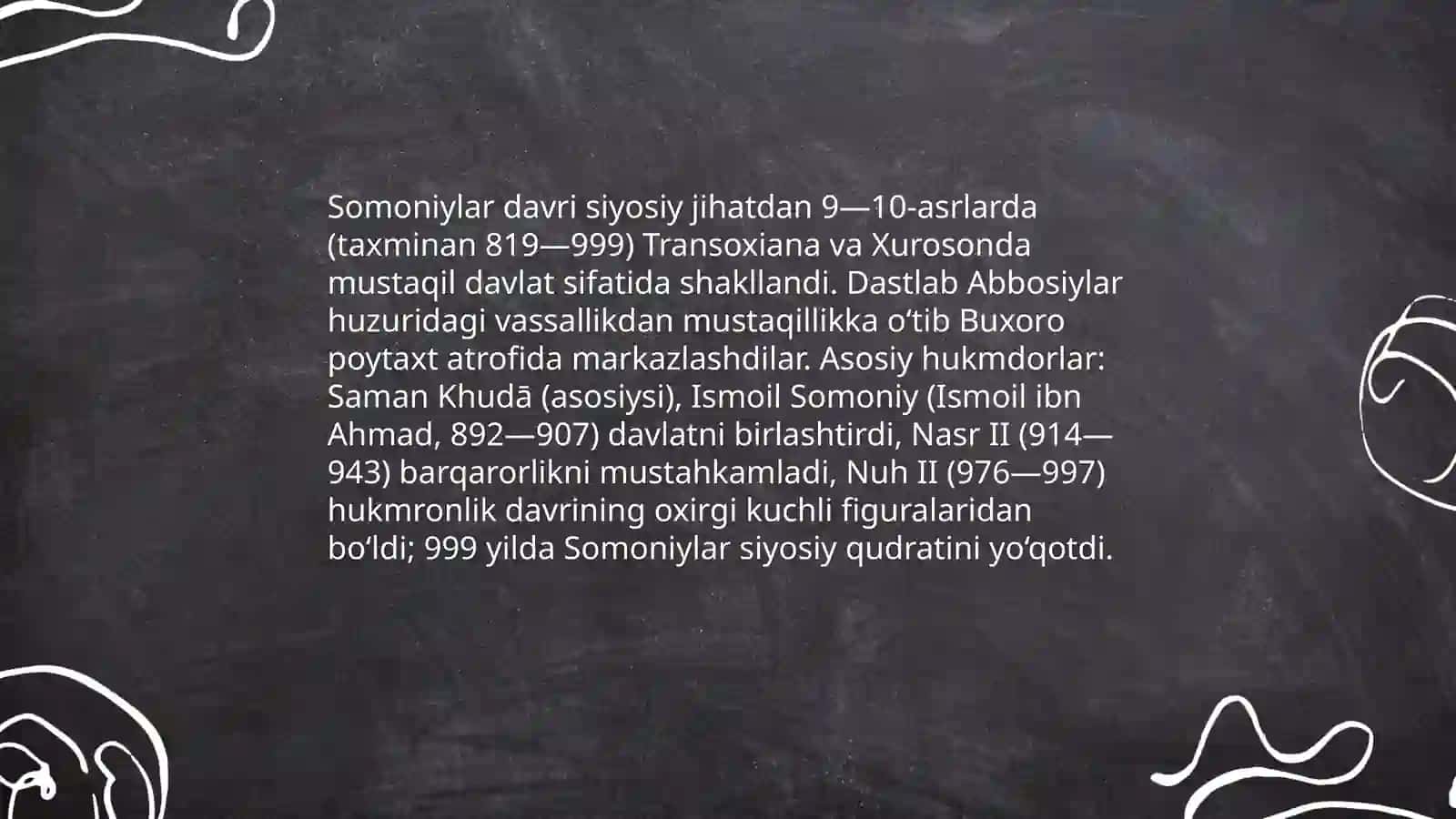 Somoniylar va Qoraxoniylar davri 3