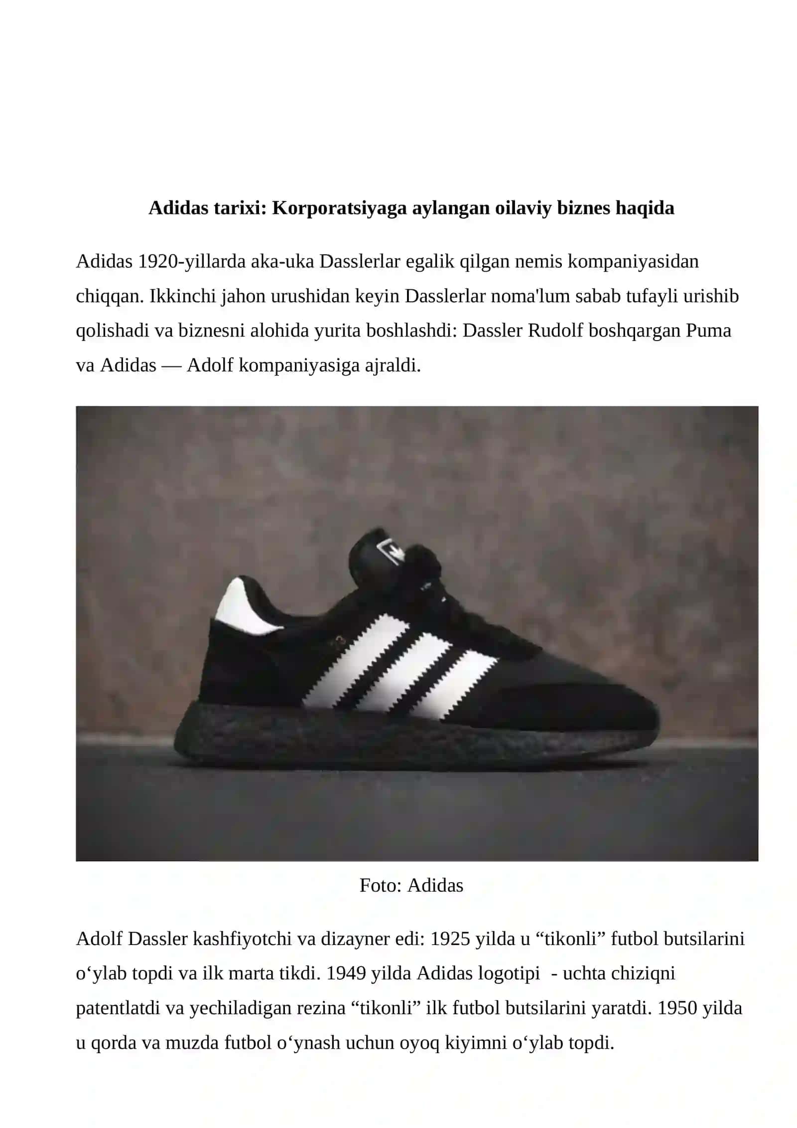 ADIDAS KORPORATSIYA 3