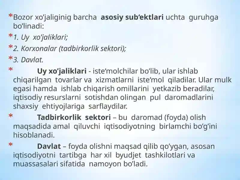 Bozor iqtisodiyoti 3