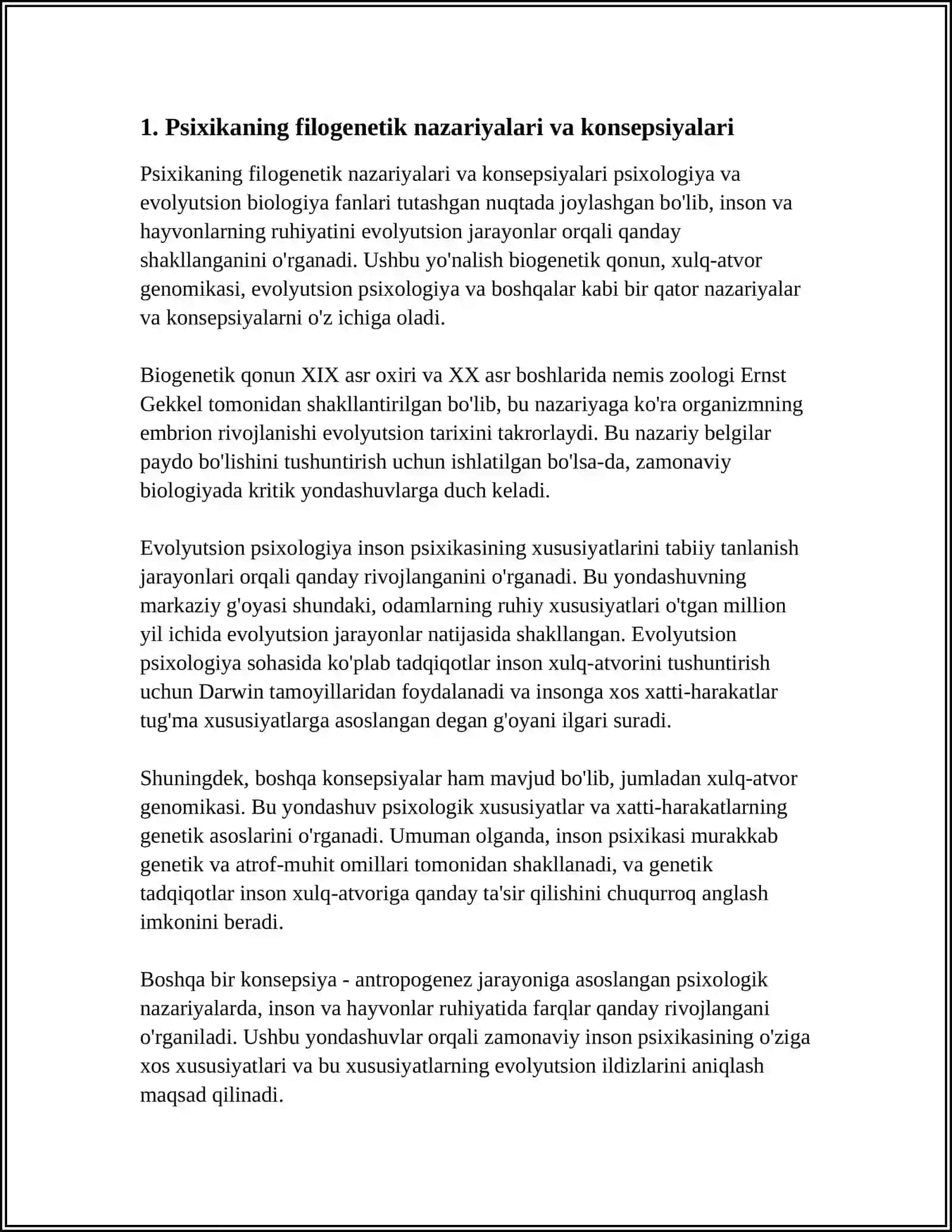 PSIXIKANING FILOGENETIK TARAQQIYOTI 3