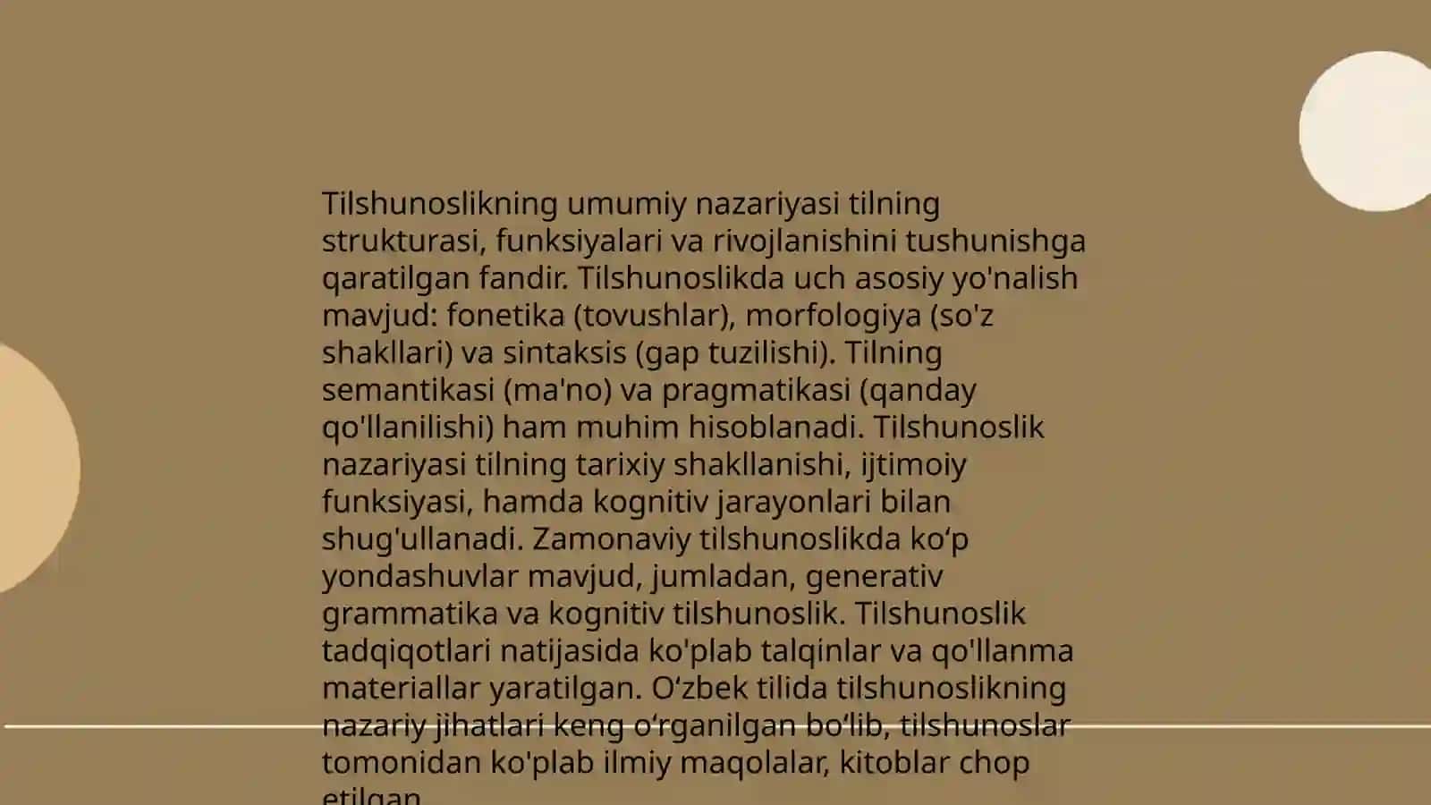 Tilshunoslikning nazariy masalalari lingvistika va uning turlari 3