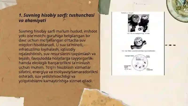 Suvning hisobiy sarfi 3