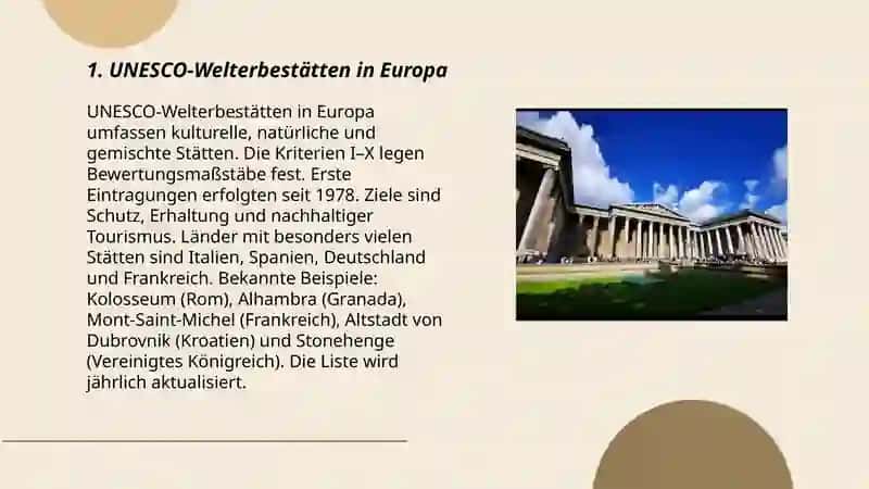 UNESCO-Welterbestätten in Europa 3