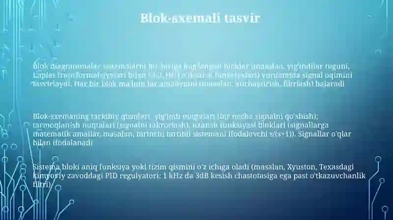 Tizimli blok va uning tarkibiy qismlari 3