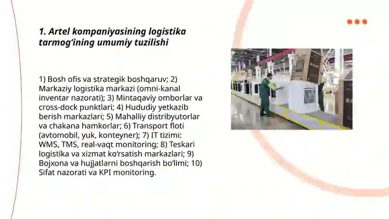 Artel kompaniyasining logistika tarmoqlari va hamkorlari haqida 3
