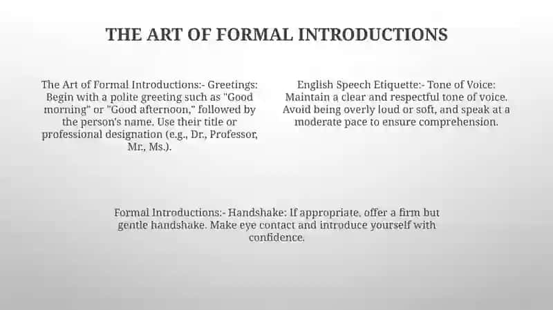 English Speech Etiquette 3