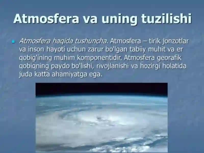 ATMOSFERA HAVOSI TARKIBI VA UNI TAHLILI 3