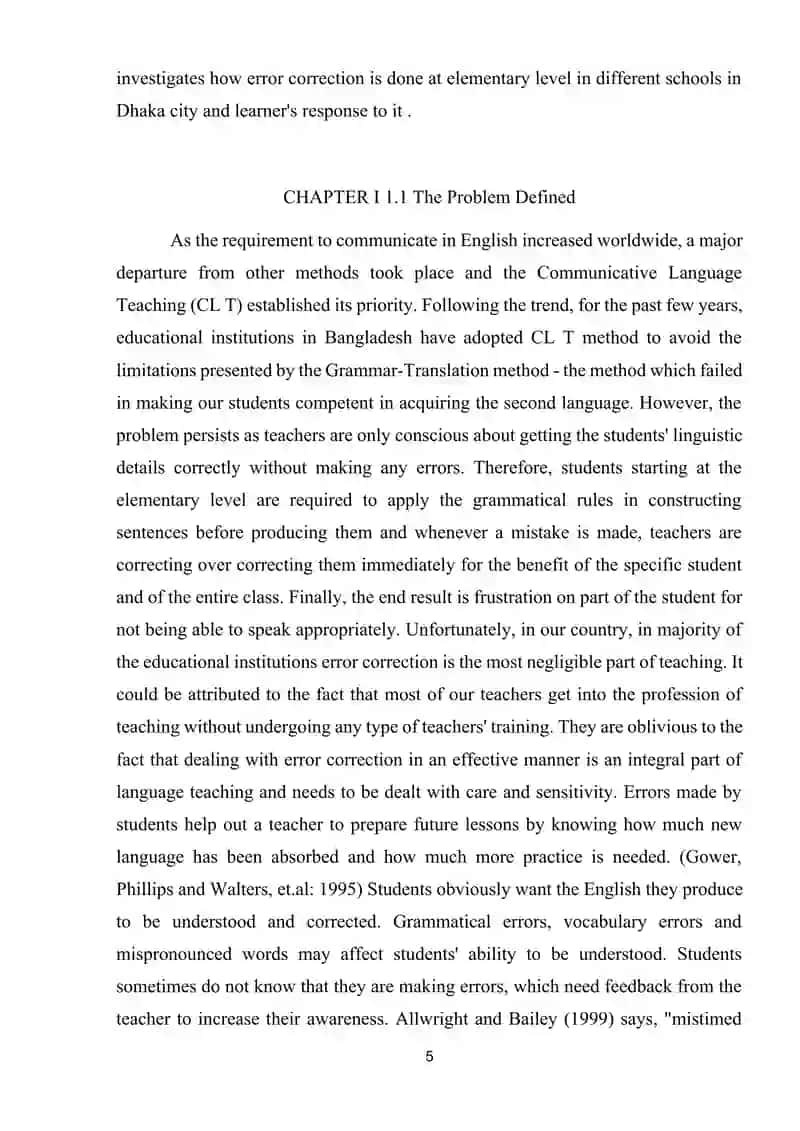 Procedure of Data Collection and Analysis,  Fossilization,The Correction of Mistakes 3