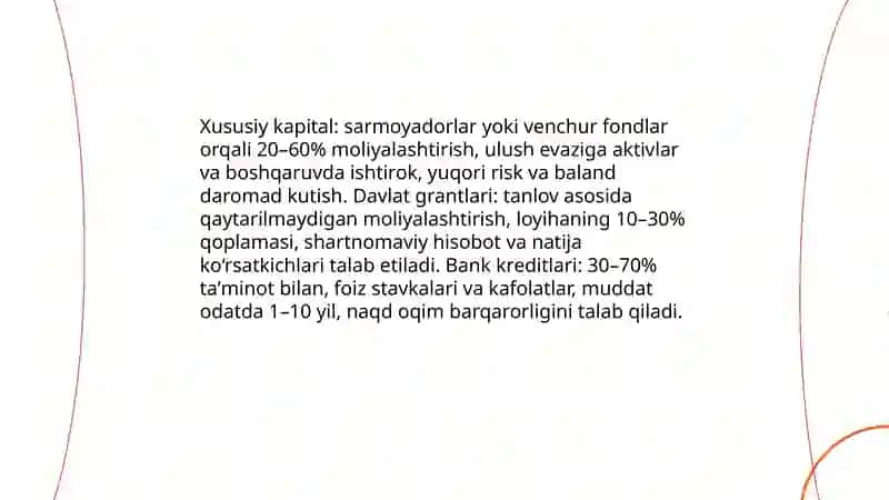 Innovatsion loyihalarni investitsiyalash 3