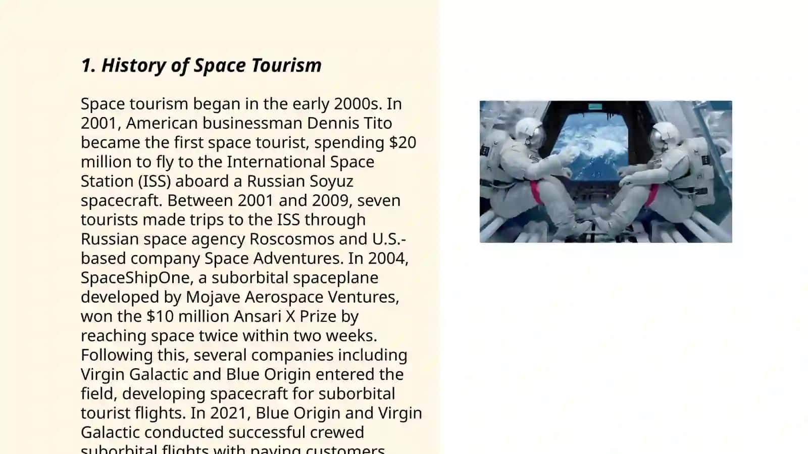 Space tourism 3