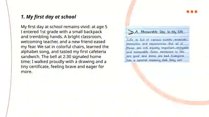My first day at school 3