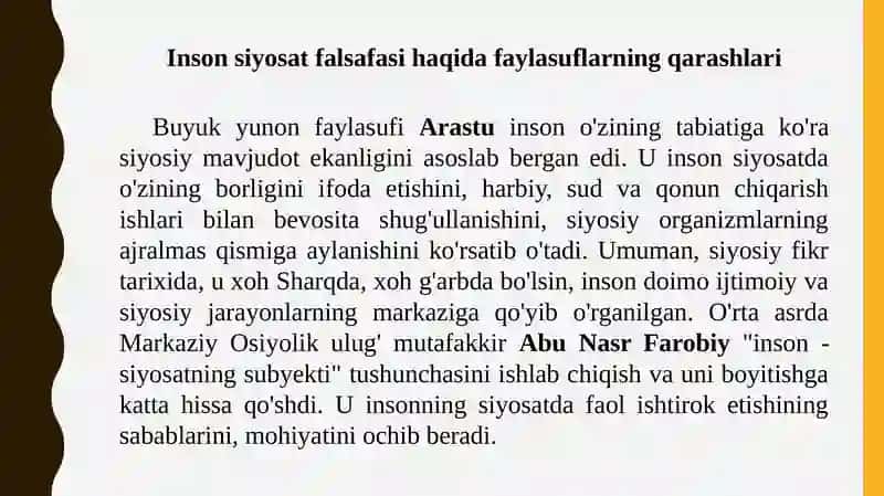 Inson Siyosat Falsafasi 3