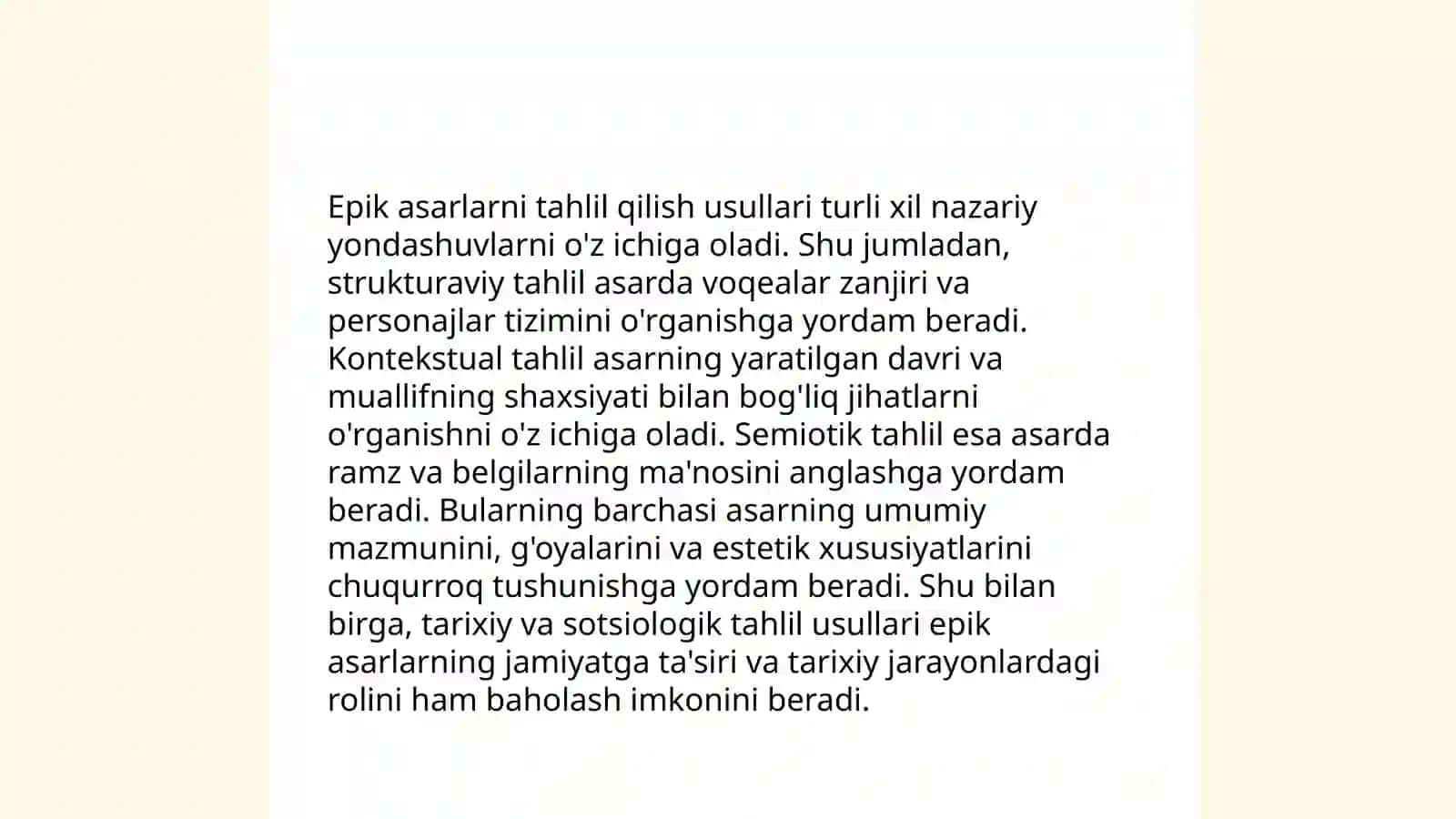 Epik va dramatik asarlarni tahlil qilish usullari 3