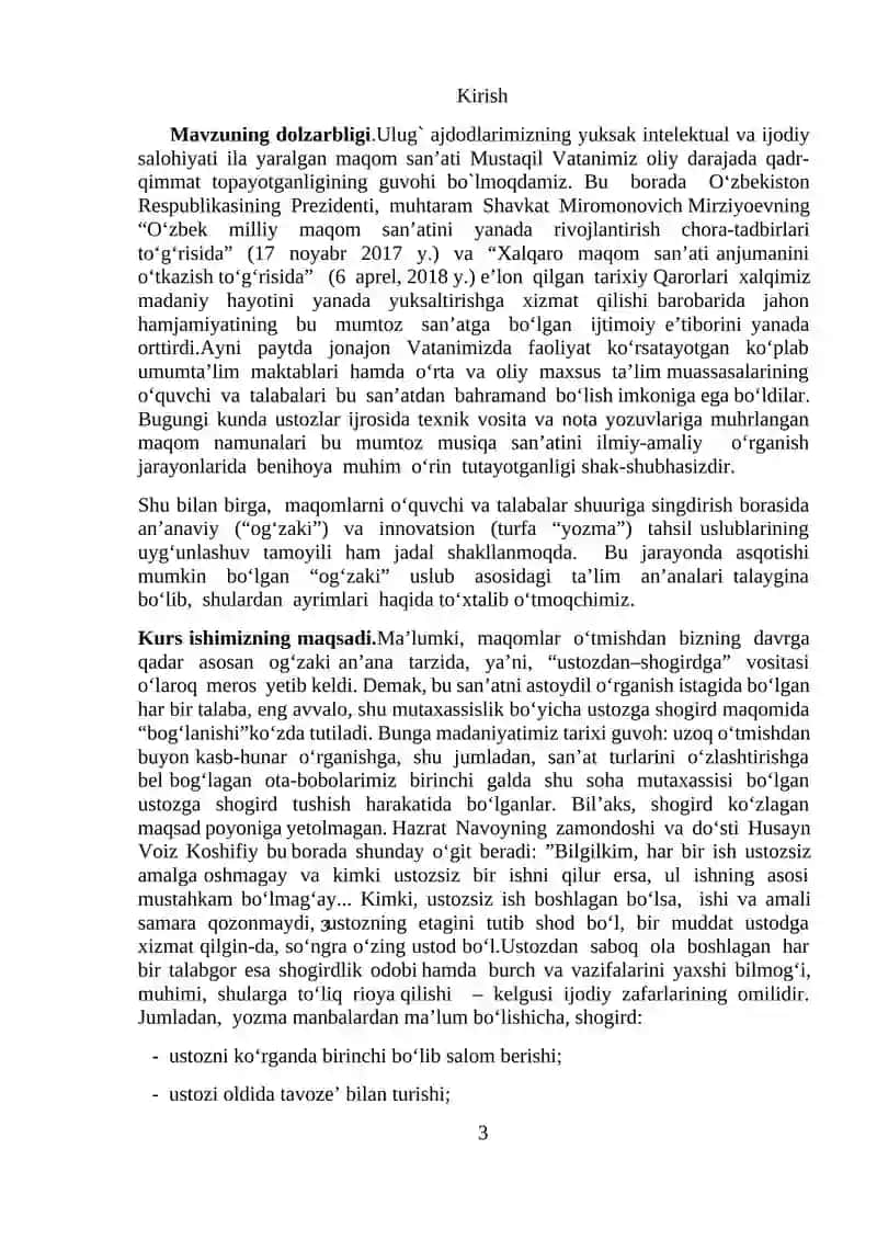 Xorazm maqomlari va ularning xususiyatlari 3