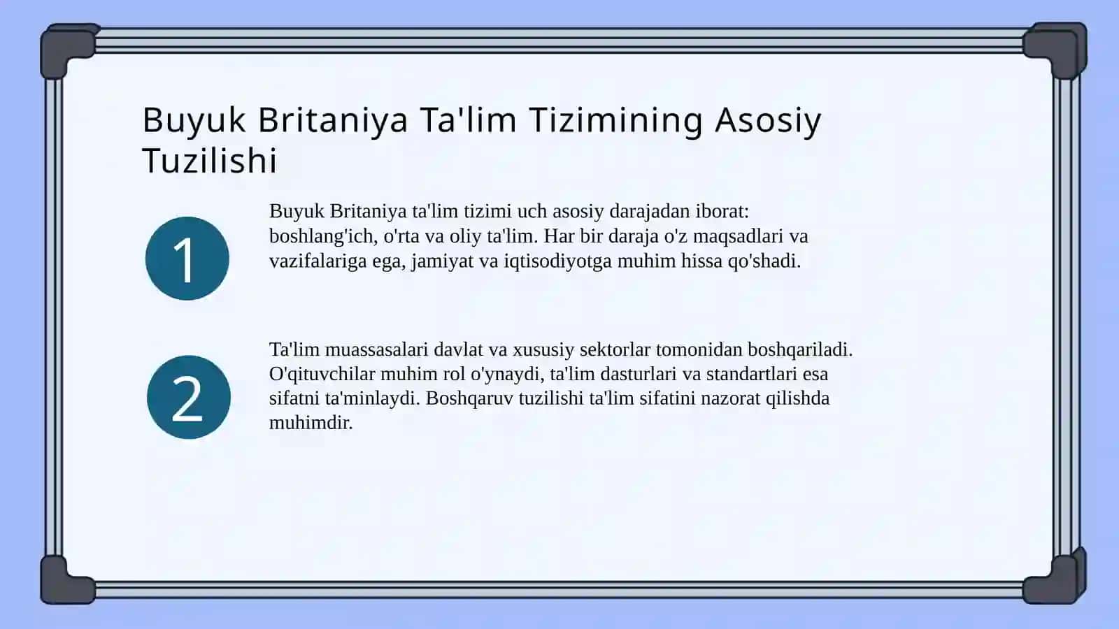 Buyuk Britaniya ta'lim tizimi 3