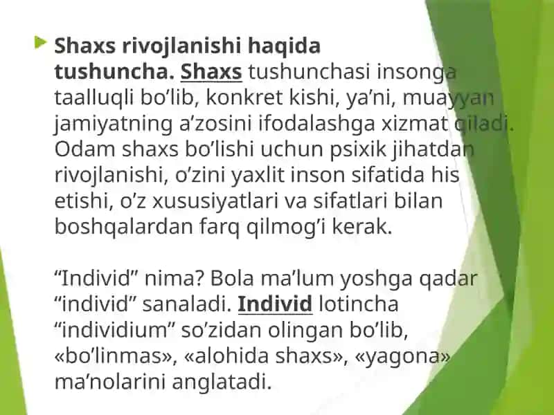 Yunogogikada shaxs va Ijtimoiylashuv va yoshlar ta’limi 3